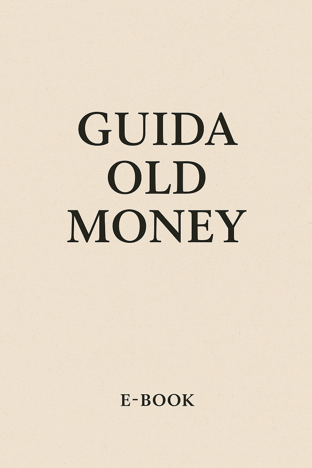 Guida Old money